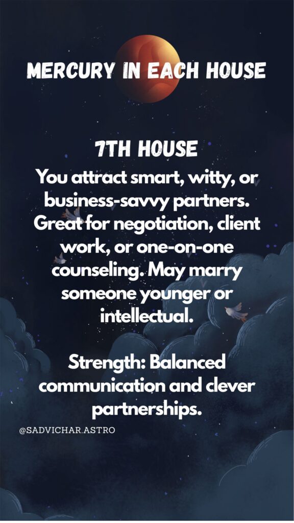 Mercury 7th house