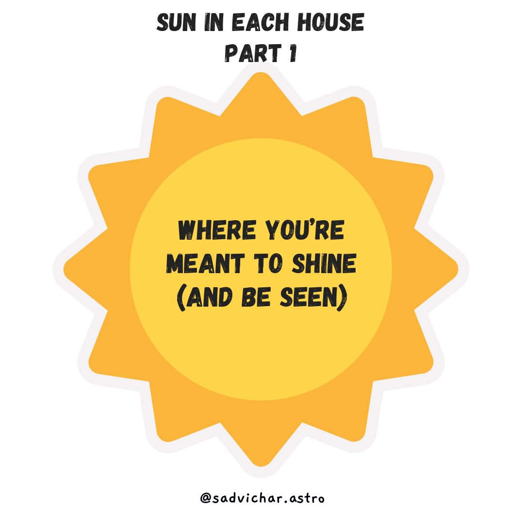 Sun in 12 Houses in astrology