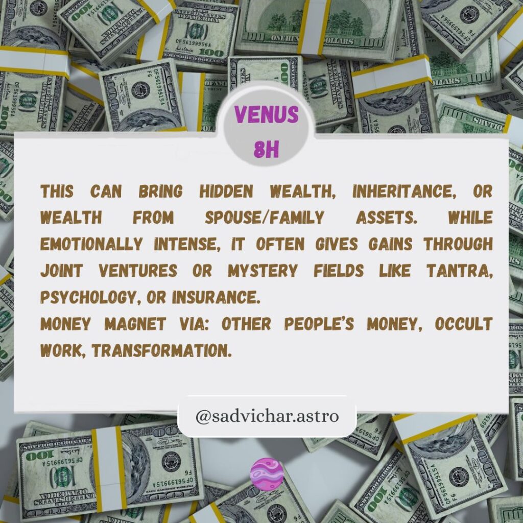 Venus 8th house