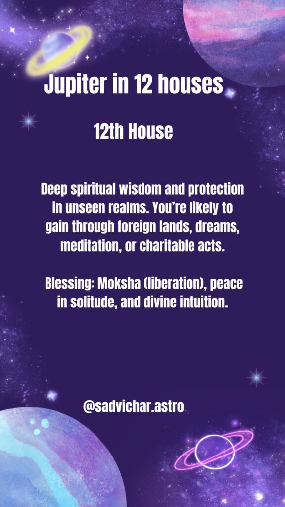 Jupiter in the 12th House