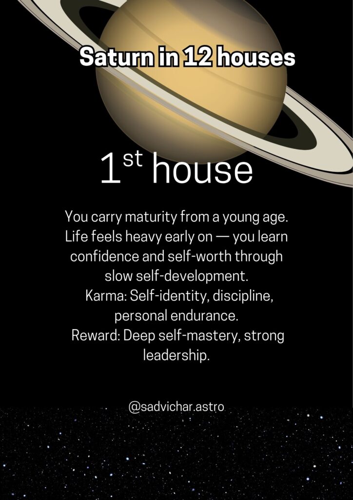 Saturn in 1st house