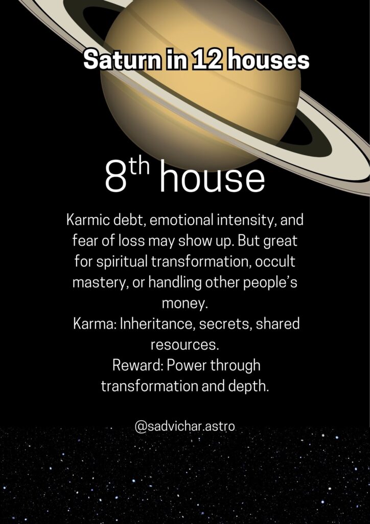 Saturn in 8th house