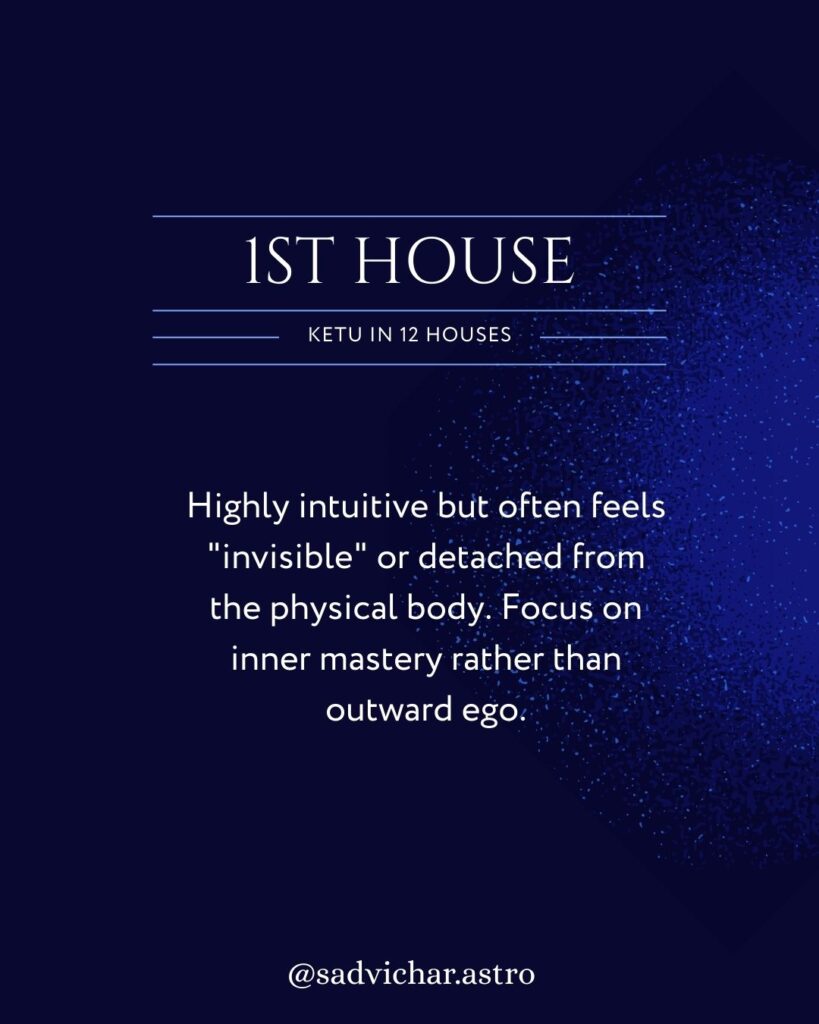 1st house ketu