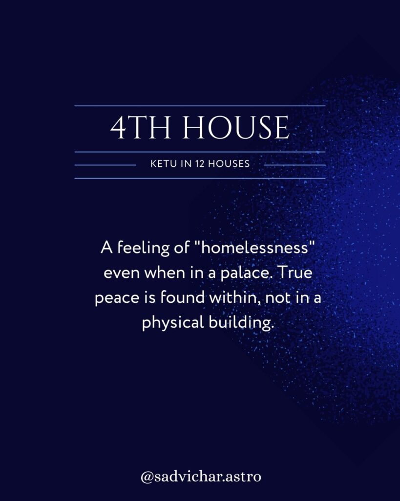 4th house ketu
