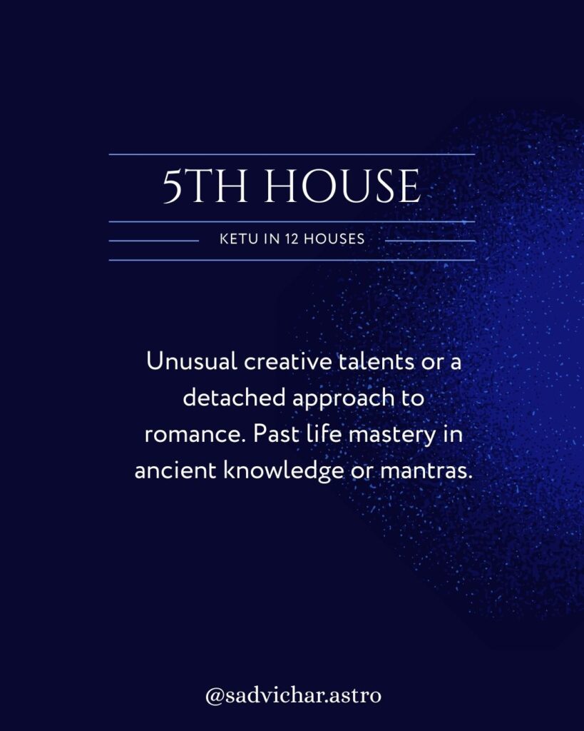 5th house ketu