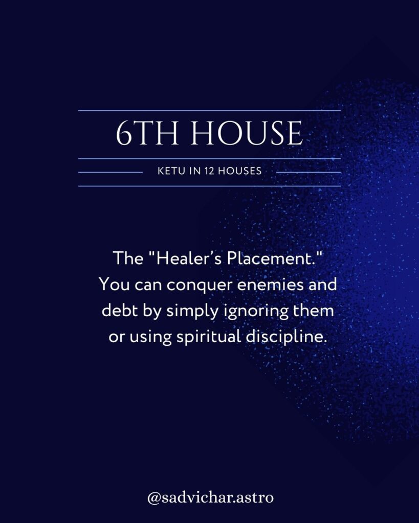6th house ketu