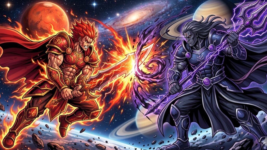 Mars and Saturn conjunction in Vedic Astrology 