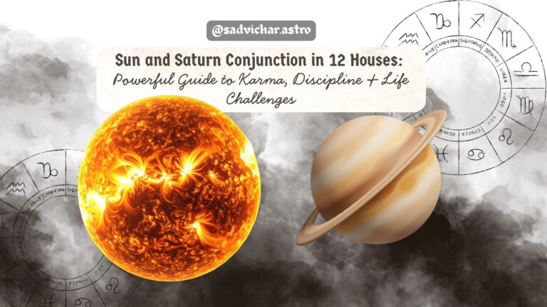 Sun and Saturn Conjunction in 12 Houses